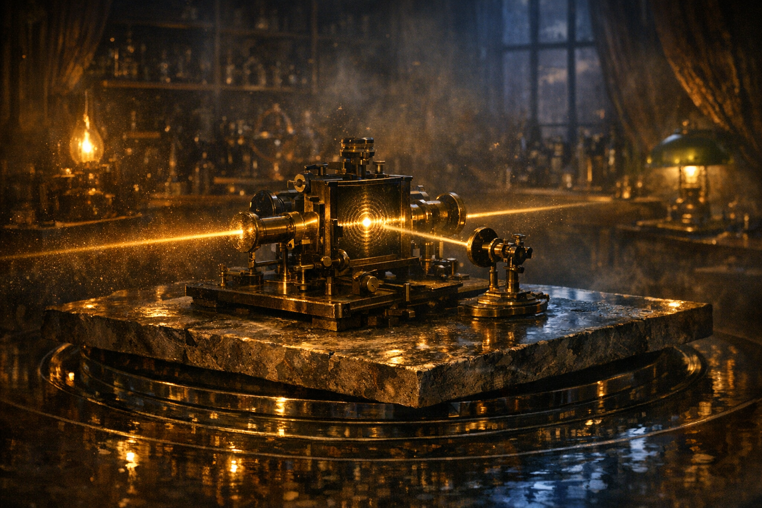 The Michelson-Morley interferometer (1887). The result was non-zero — but the nuance was buried.