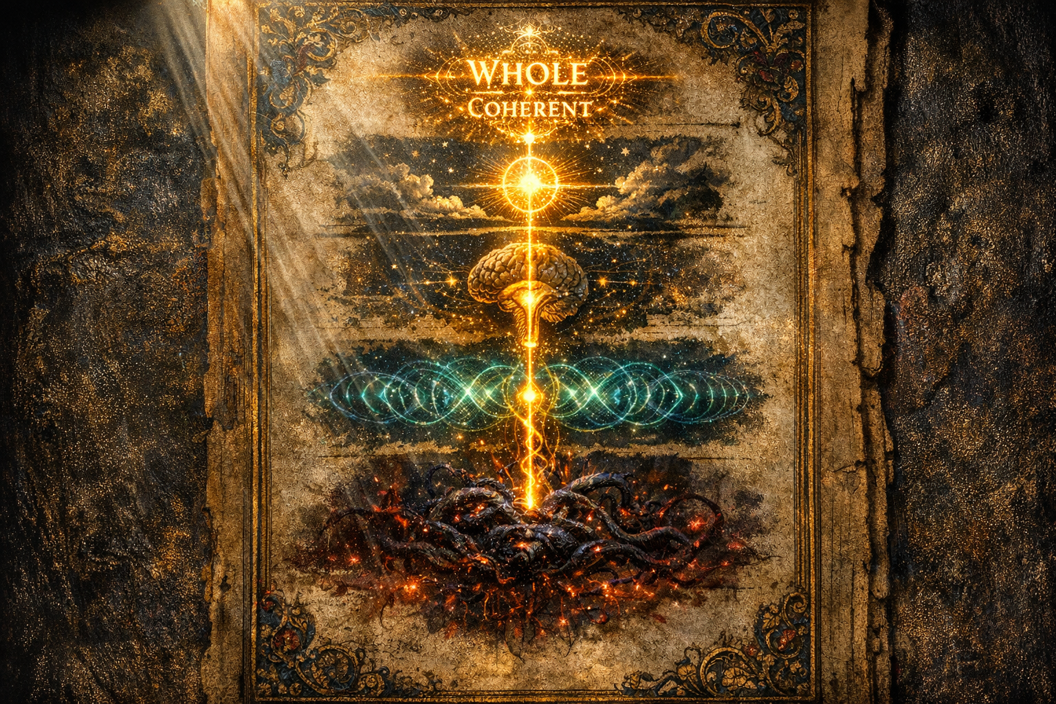 The Lord's Prayer decoded — an encoded operating manual for human coherence.